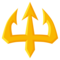 Trident Emblem emoji on Emojione